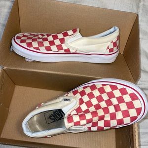 Red Checkered Vans